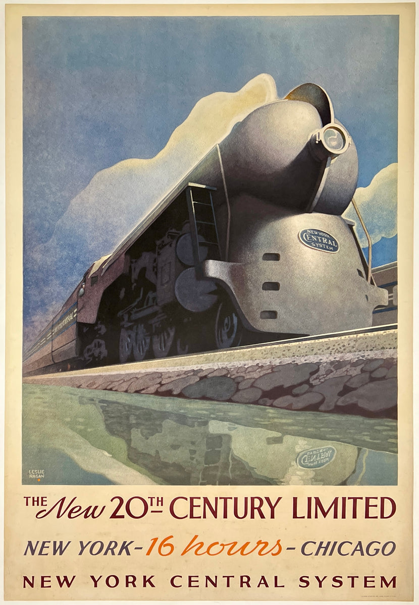 Original Vintage Poster THE NEW 20th CENTURY LIMITED NEW YORK