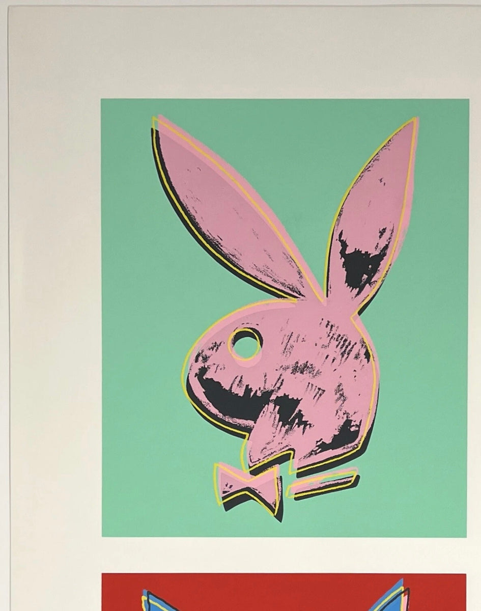 ANDY WARHOL Poster PLAYBOY BUNNY 4 Bunnies - 1990 – CHICAGO