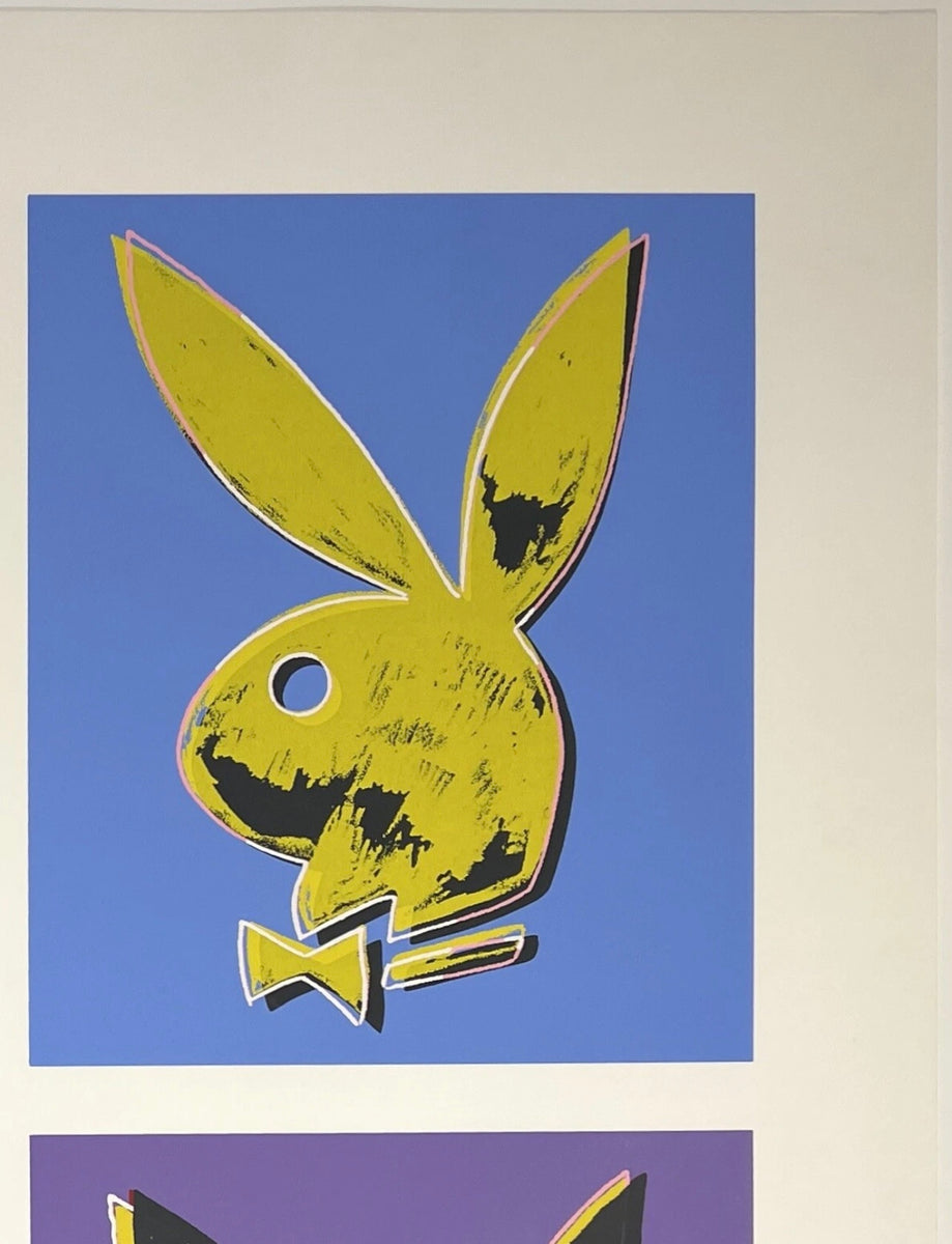 ANDY WARHOL Poster PLAYBOY BUNNY 4 Bunnies - 1990 – CHICAGO