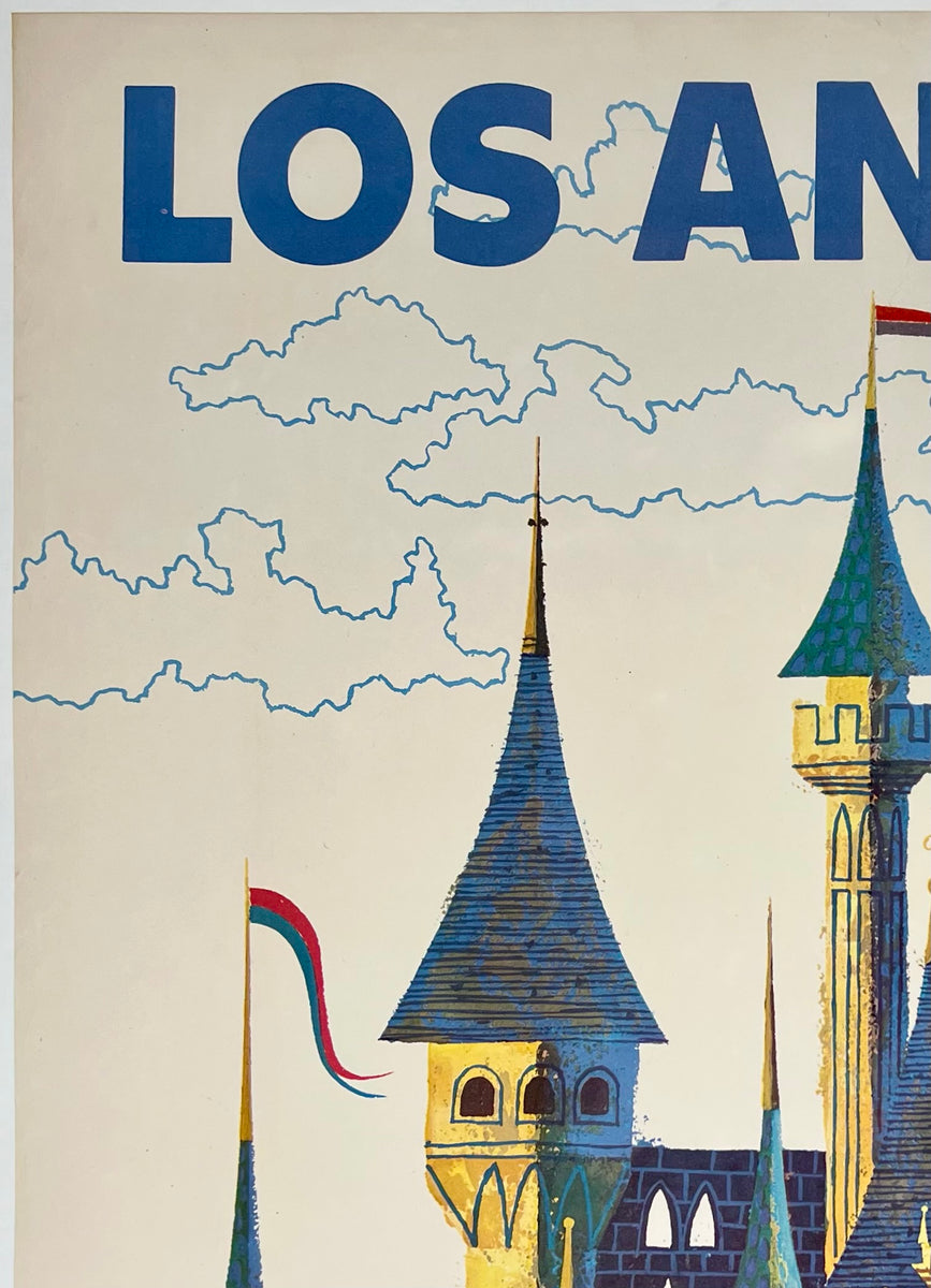 DISNEYLAND Poster LOS ANGELES - GO GREYHOUND – CHICAGO VINTAGE POSTERS