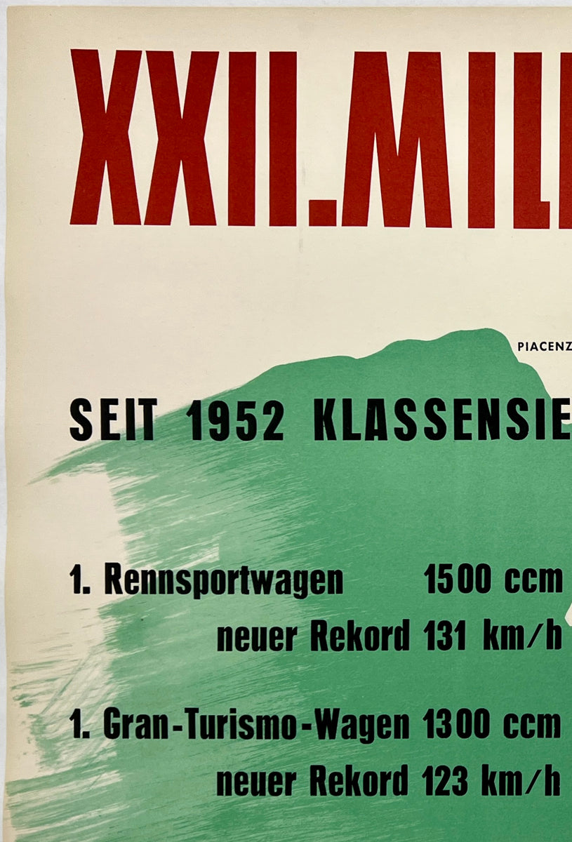 Affiche Ancienne Porsche Usine Von Hamstring Hockenheim 1965 - Publicité Automobile Vintage