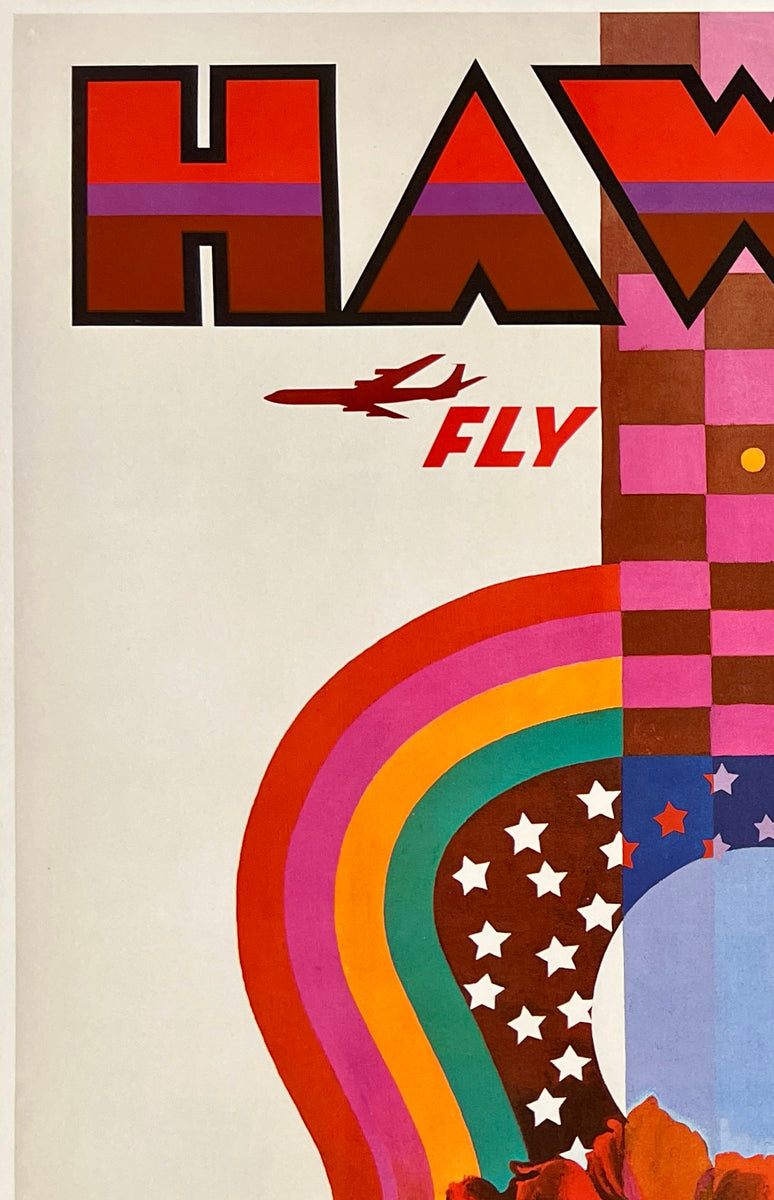 David  TWAハワイアン販ビンテージ オリジナルポスター HAWAII Poster FLY TWA - David Klein – CHICAGO VINTAGE POSTERS