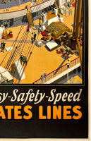 UNITED STATES LINES - LEVIATHAN - COMFORT-COURTESY-SAFETY-SPEED