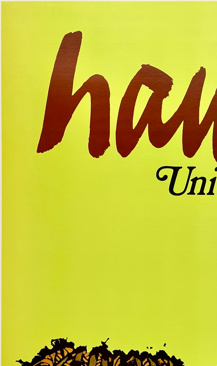 Original Vintage Poster HAWAII - UNITED AIR LINES – CHICAGO