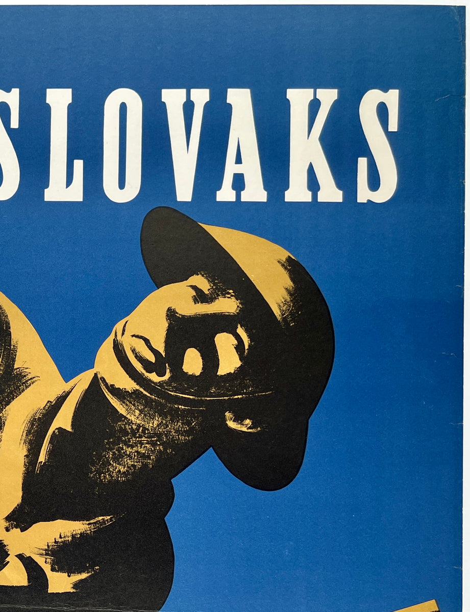 Original Vintage Poster CZECHOSLOVAKS CARRY ON – CHICAGO VINTAGE