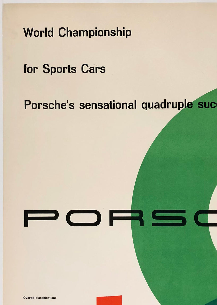 Original Vintage Poster PORSCHE - TARGA FLORIO 1959 - WORLD