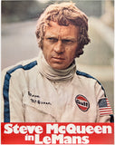 Original vintage Steve McQueen In Le Mans linen backed German A1 teaser car racing movie poster plakat affiche, circa 1971.