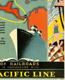 PANAMA PACIFIC LINE - CHICAGO WORLD'S FAIR - A CENTURY OF PROGRESS