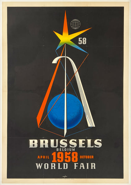 BRUSSELS BELGIUM 1958 WORLD'S FAIR