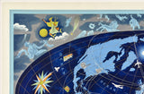AIR FRANCE Planisphere 1962