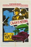Original vintage CHAN IS MISSING linen backed one sheet movie poster circa 1982.