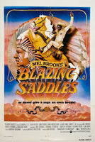 Original vintage BLAZING SADDLES Mel Brooks linen backed one sheet movie poster plakat affiche circa 1940s.