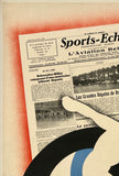 SPORTS-ECHOS Belgian Newspaper Poster