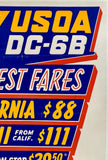 FLY USOA DC-6B - UNITED STATES OVERSEAS AIRLINES