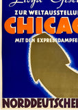 CHICAGO WORLD'S FAIR 1934 - NORDDEUTSCHER LLOYD BREMEN - A CENTURY OF PROGRESS