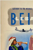 BEIRUT LEBANON BY CLIPPER - PAN AM - PAN AMERICAN WORLD AIRWAYS