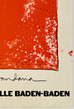 JIM DINE - THE RED BANDANA - STAATL. KUNSTHALLE BADEN-BADEN - Hand Signed By The Artist