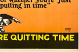 THE GAME IS WON IN THE 9th INNING - NEVER QUIT BEFORE QUITTING TIME Mather Motivational Poster