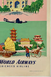 FLY BY CLIPPER TO THE NEAR EAST, INDIA & PAKISTAN, ORIENT - PAN AMERICAN WORLD AIRWAYS - PAN AM