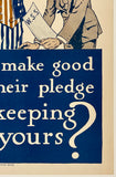 YOUR WAR SAVINGS PLEDGE - WAR SAVINGS STAMPS - WWI
