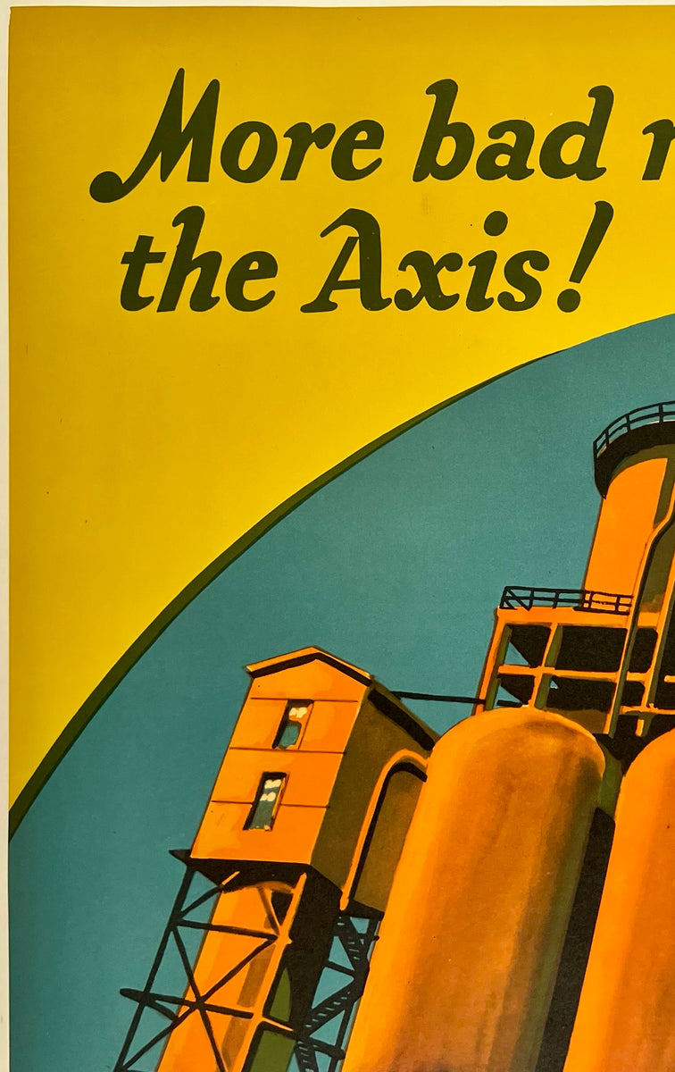 AMOCO Poster MORE BAD NEWS FOR THE AXIS! – CHICAGO VINTAGE POSTERS