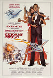 Original vintage James Bond 007 in Octopussy linen backed one sheet movie poster featuring Roger Moore and based on the novel by Ian Fleming, circa 1983.