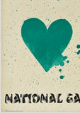 JIM DINE - FOUR HEARTS - NATIONAL GALERIE BERLIN - Hand Signed By The Artist