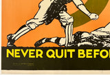 THE GAME IS WON IN THE 9th INNING - NEVER QUIT BEFORE QUITTING TIME Mather Motivational Poster