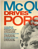 McQUEEN DRIVES PORSCHE