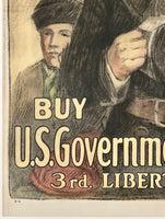 REMEMBER! THE FLAG OF LIBERTY SUPPORT IT! BUY U.S. GOVERNMENT BONDS - 3rd LIBERTY LOAN