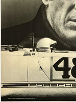 McQUEEN DRIVES PORSCHE