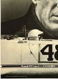 McQUEEN DRIVES PORSCHE