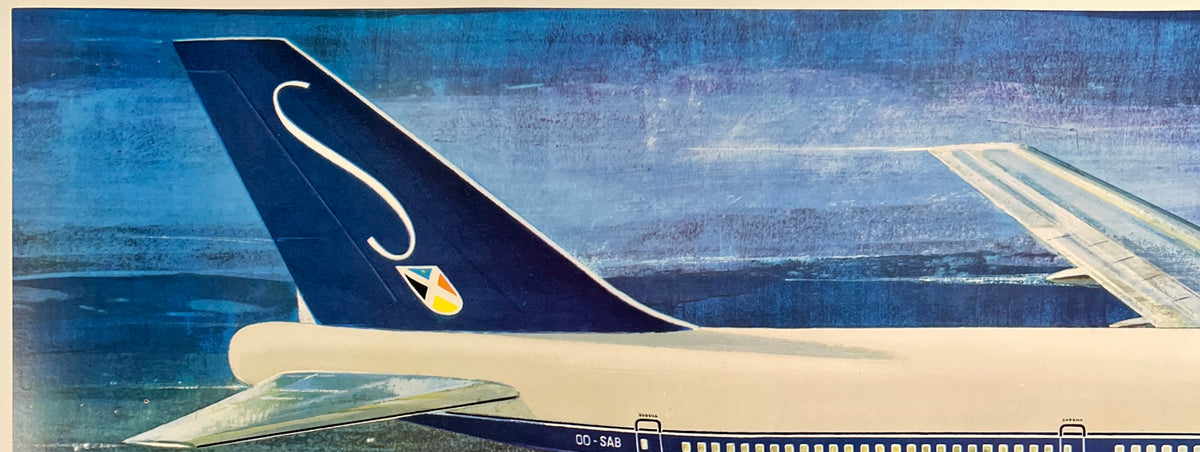 SABENA Poster BOEING 747 – CHICAGO VINTAGE POSTERS