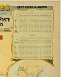 MESSAGERIES MARITIMES - PAQUEBOTS-POSTER FRANCAIS 1908
