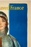 JOAN OF ARC SAVED FRANCE - SAVE YOUR COUNTRY - BUY WAR SAVINGS STAMPS