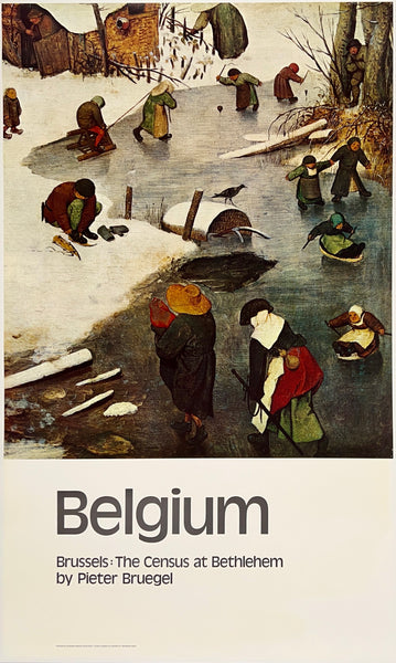 BELGIUM - BRUSSELS: THE CENSUS AT BETHLEHEM BY PIETER BRUEGEL