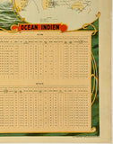 MESSAGERIES MARITIMES - PAQUEBOTS-POSTER FRANCAIS 1908
