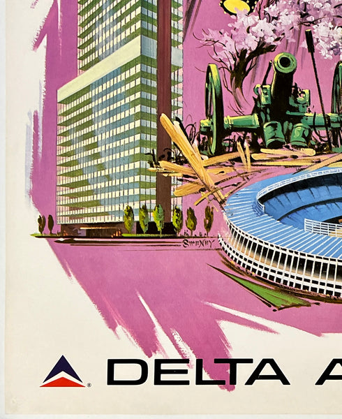 ATLANTA Poster DELTA AIR LINES – CHICAGO VINTAGE POSTERS