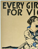 EVERY GIRL PULLING FOR VICTORY - VICTORY GIRLS - UNITED WAR WORK CAMPAIGN