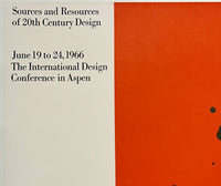 SOURCES AND RESOURCES OF 20TH CENTURY DESIGN - ASPEN 1966 - Paul Rand