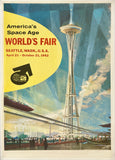 Rare authentic original vintage SEATTLE WORLD'S FAIR - AMERICA'S SPACE AGE - 1962 poster plakat affiche printed circa 1962.