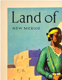 SANTA FE RAILROAD - LAND OF PUEBLOS - NEW MEXICO