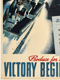 FULL SPEED AHEAD! PRODUCE FOR YOUR NAVY - VICTORY BEGINS AT HOME!