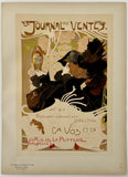 Original vintage LE JOURNAL DES VENTES - MAITRES DE L'AFFICHE French art nouveau poster from the Maitres de L'Affiche book circa 1899. This poster is plate number 146.