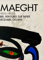 JOAN MIRO - PEINTURES SUR PAPIER - GALERIE MAEGHT