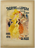 Original vintage THÉÂTRE DE L'OPÉRA - MAITRES DE L'AFFICHE French art nouveau poster from the Maitres de L'Affiche book by artist Cheret circa 1899. This poster is plate number 149.