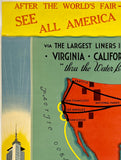 PANAMA PACIFIC LINE - CHICAGO WORLD'S FAIR - A CENTURY OF PROGRESS