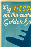 INDIAN AIRLINES - FLY VISCOUNT - ON THE ROUTES OF THE GOLDEN EAGLE