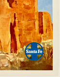 SANTA FE RAILROAD - RED CLIFFS - CONTINENTAL DIVIDE, NEW MEXICO