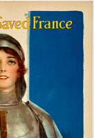 JOAN OF ARC SAVED FRANCE - SAVE YOUR COUNTRY - BUY WAR SAVINGS STAMPS